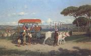 Louis emile pinel de Grandchamp Femme turque en promenade huile sur panneau (mk32) China oil painting reproduction